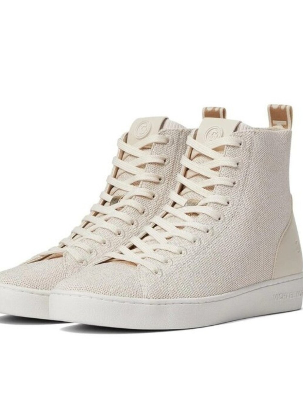Michael Kors Edie Knit Metallic High-Top Sneakers